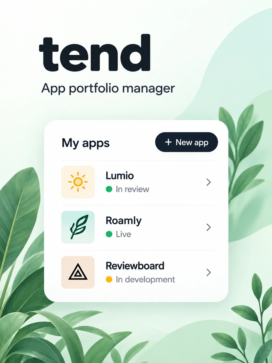 Tend: concept artwork